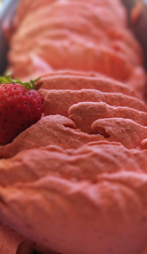British Strawberry sorbet (vegan)