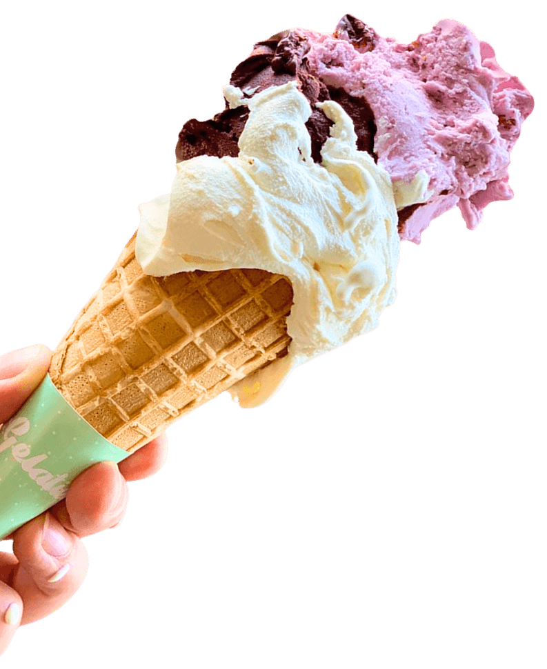 Gelato cone
