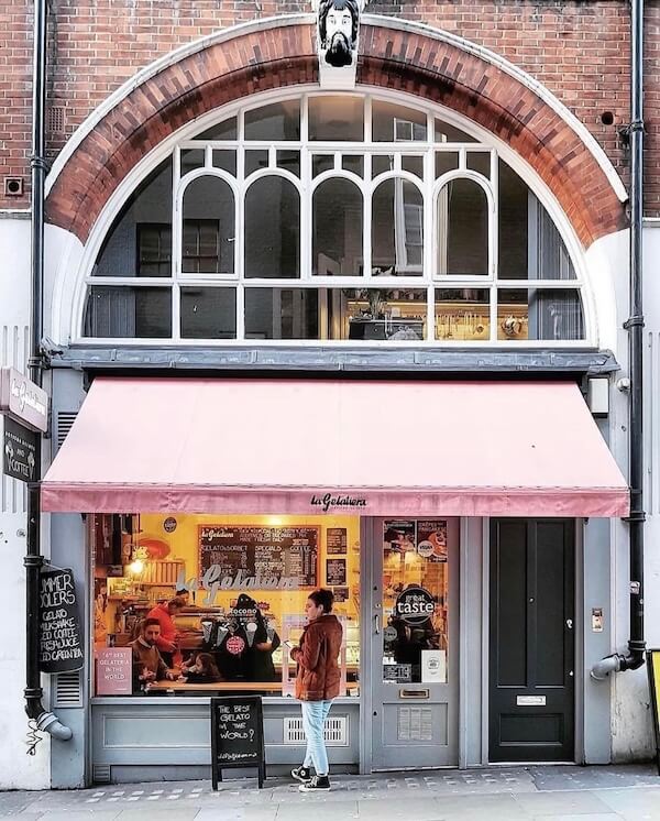 La Gelatiera gelato shop in Covent Garden, London