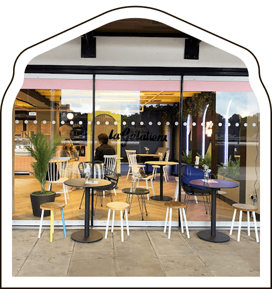 La Gelatiera gelato shop in Oxo tower, London