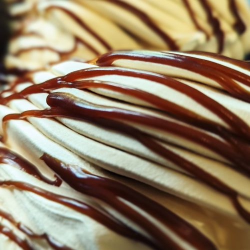 Salted caramel gelato