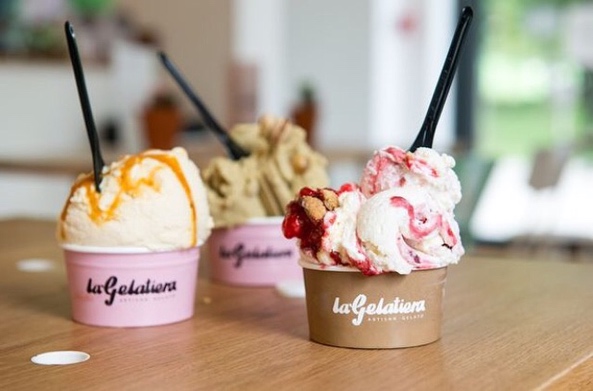 Award winning gelato in cups